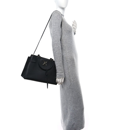 Louis Vuitton Calfskin Lockme Day Black 2 of 9