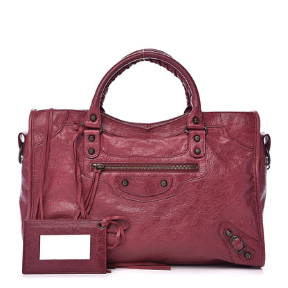 Balenciaga Agneau Classic Hardware City Cassis 1 of 17