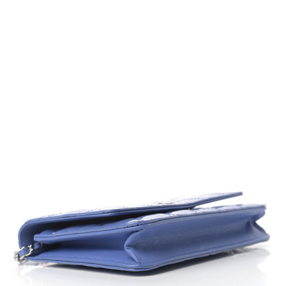 Chanel Patent Quilted Wallet On Chain WOC Light Purple 4 of 10