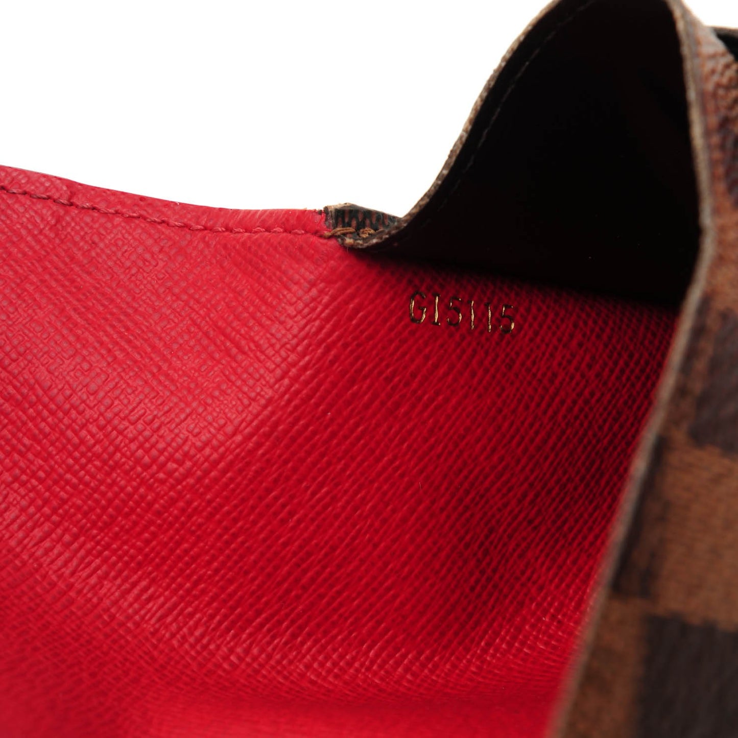 Damier Ebene Josephine Wallet Red