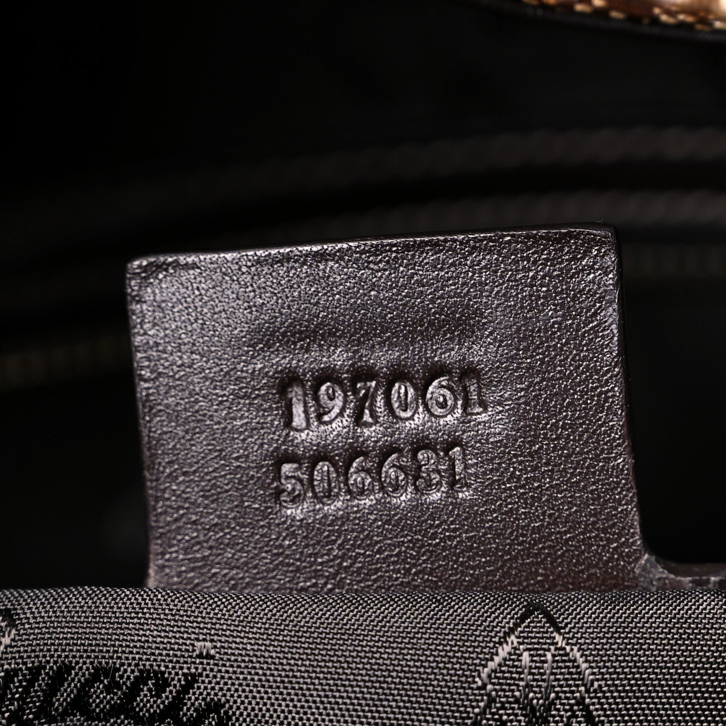 Crystal Monogram Medium Hysteria Tote Brown