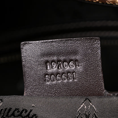 Gucci Crystal Monogram Medium Hysteria Tote Brown 7 of 10