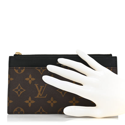 Louis Vuitton Monogram Slim Purse Black 2 of 12