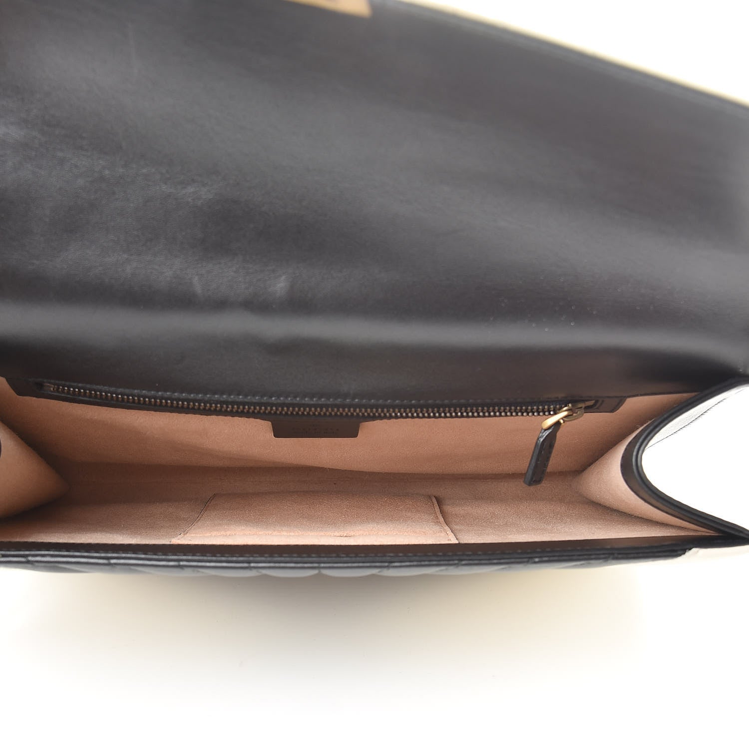 Gucci Calfskin Trapuntata Queen Margaret Clutch Mystic White Black 5 of 9