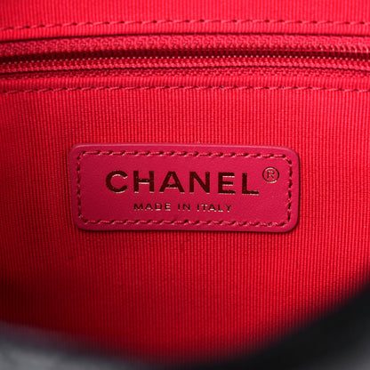 Chanel Shiny Caviar Quilted Chain Melody Backpack Black 6 of 10