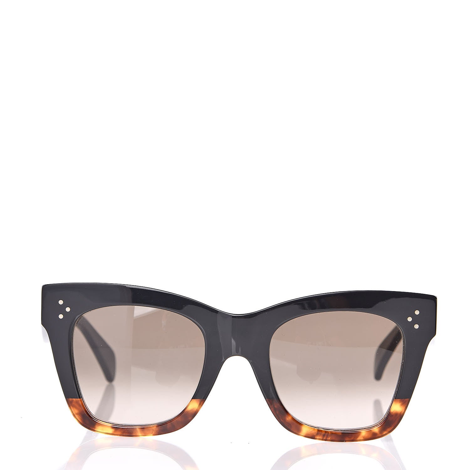 Celine Catherine Sunglasses CL 41098/F/S Black Havana 2 of 6
