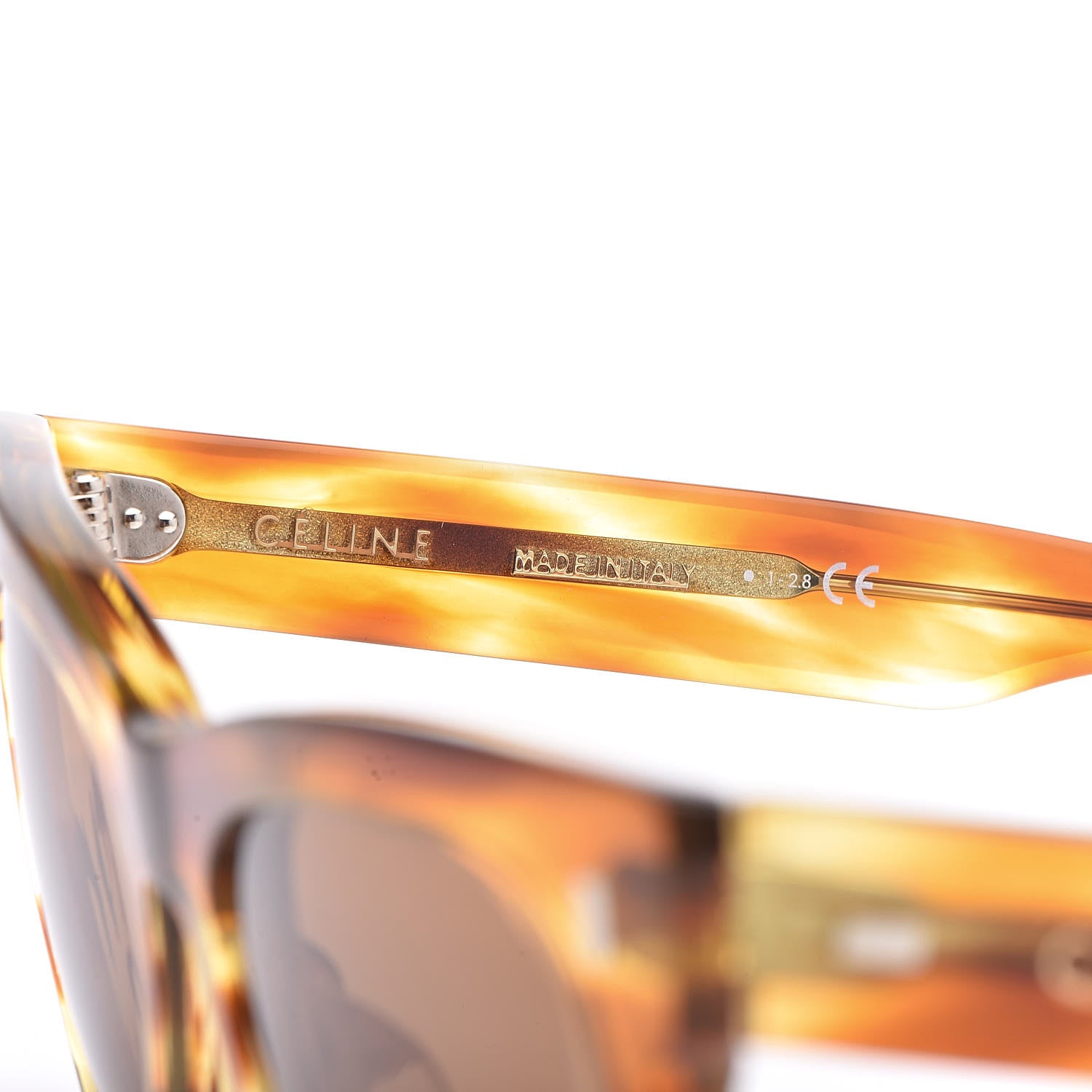 Celine Acetate Cat Eye Sunglasses CL 40052U Havana 6 of 7