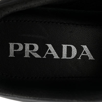 Prada Re-Nylon Piuma Logo Quilted 45mm Sneakers 36.5 Black 8 of 10