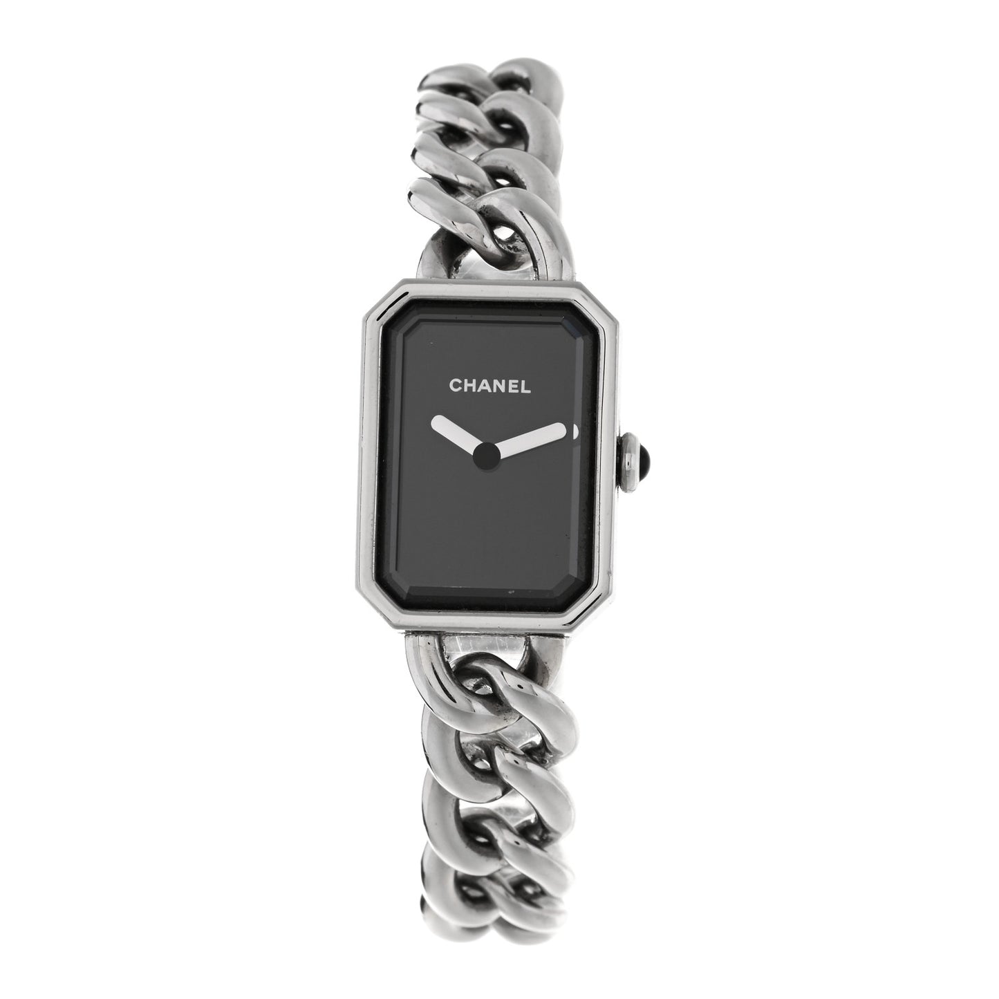 Stainless Steel 16mm Chain Premiere Quartz Watch Black
