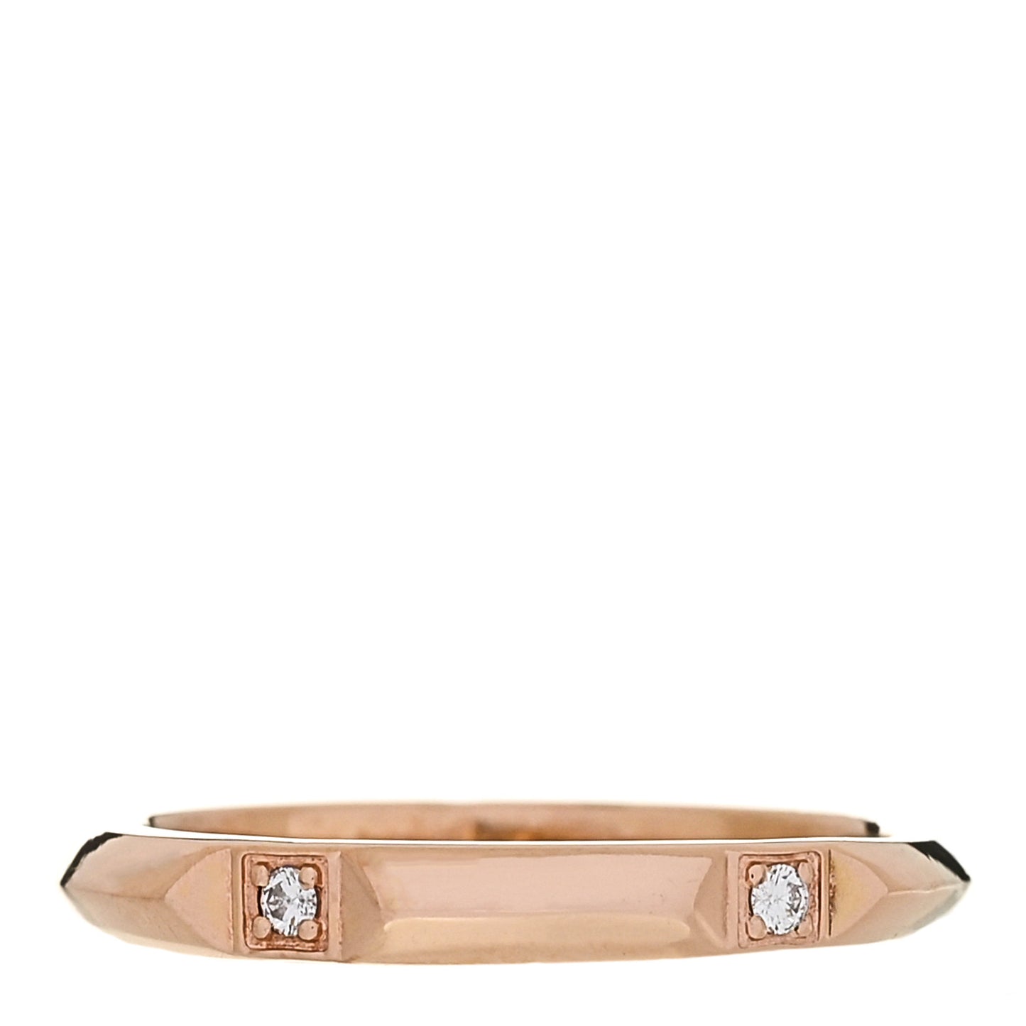 18K Rose Gold Diamond 2.5mm Tiffany True Band Ring 49 5
