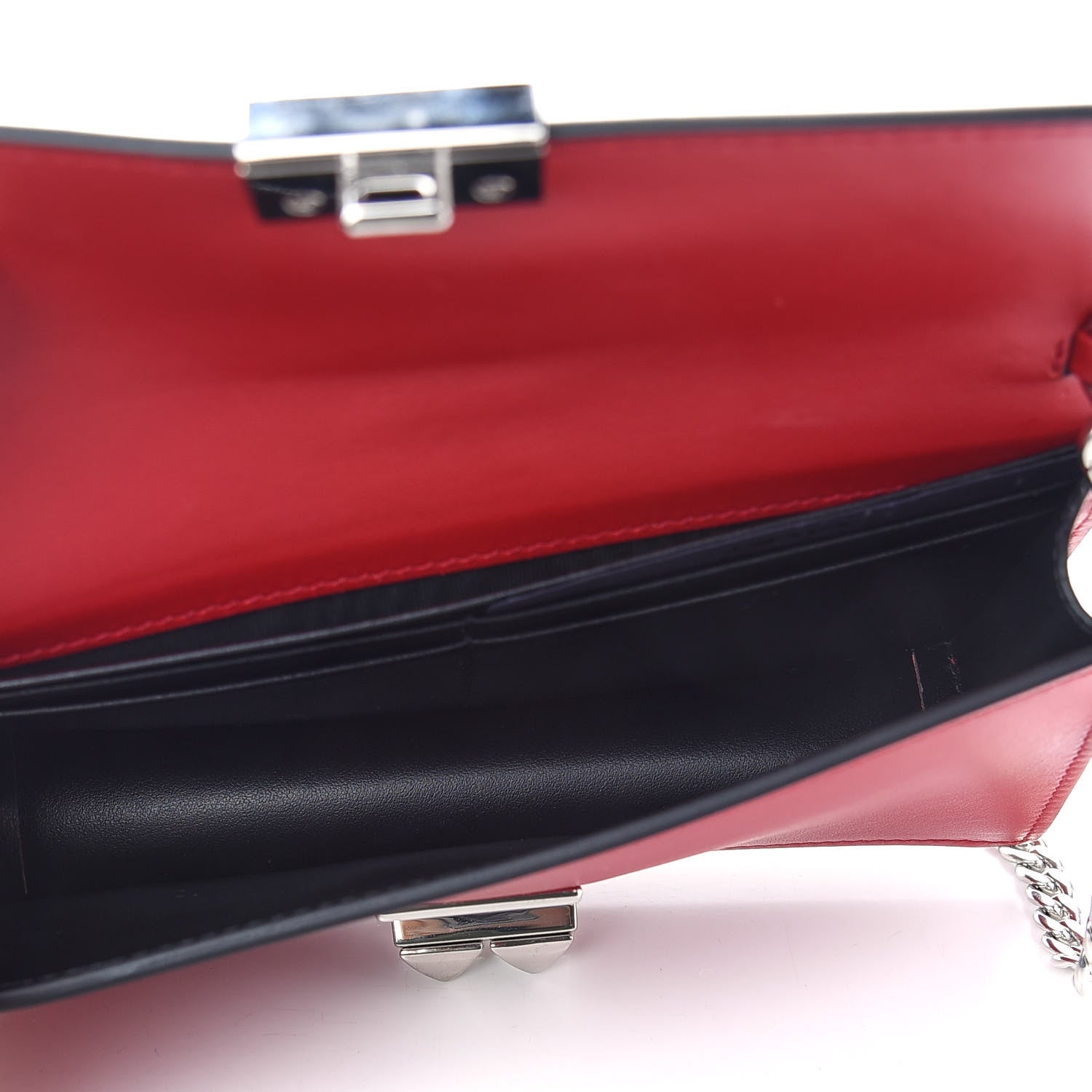 Prada City Calfskin Studded Mini Elektra Crossbody Bag Fuoco Black 5 of 8
