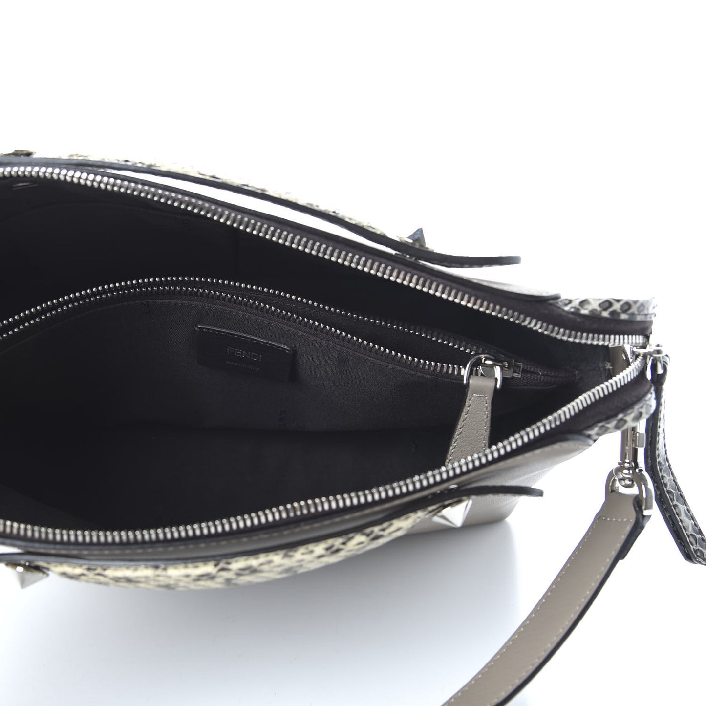Vitello Dolce Elaphe Medium By The Way Boston Bag Tortora Multicolor