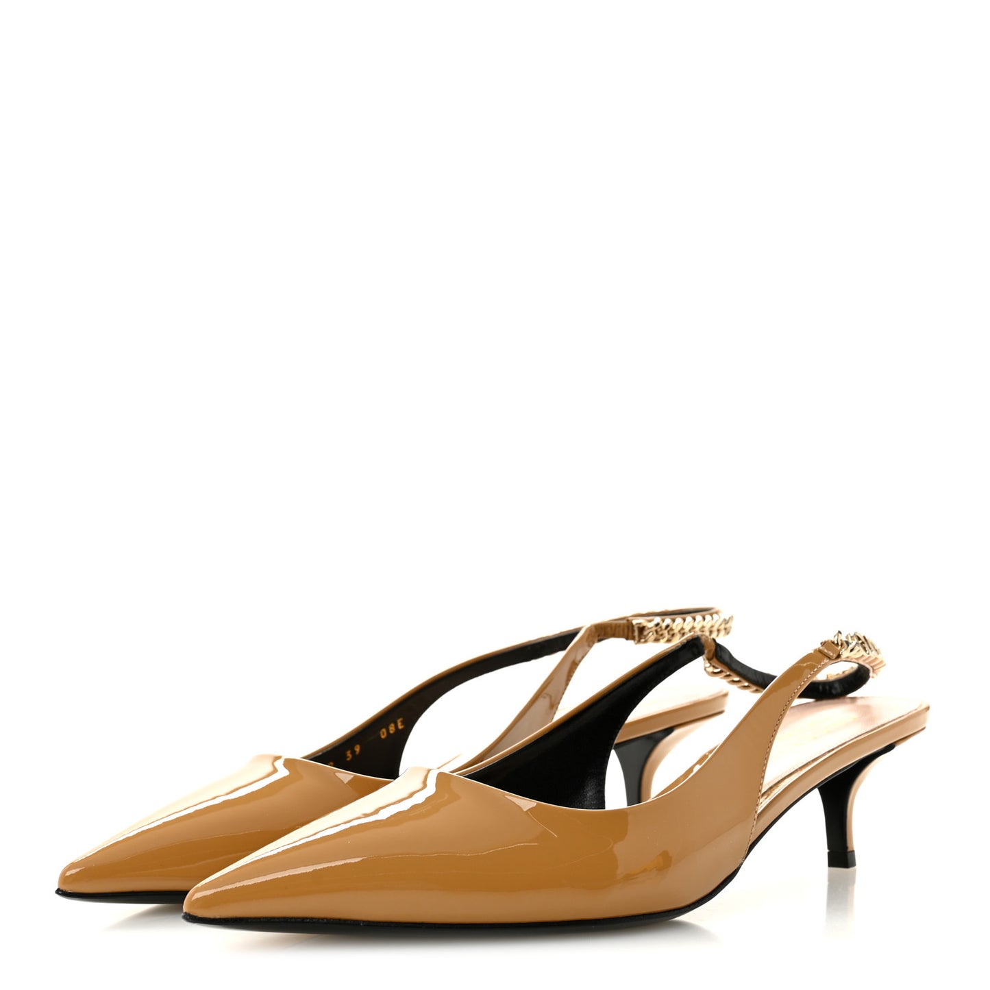 Patent Signoria 35mm Slingback Pumps 39 Sand