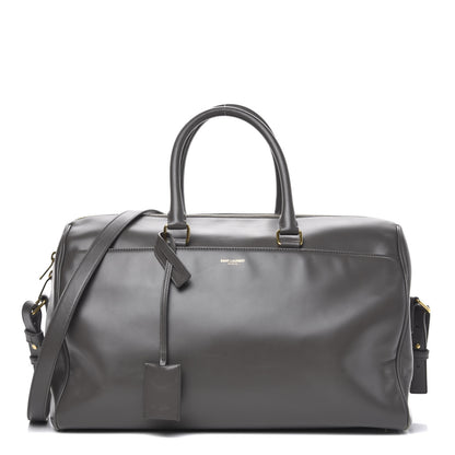 Saint Laurent Calfskin Classic Duffle 12 Earth 1 of 15