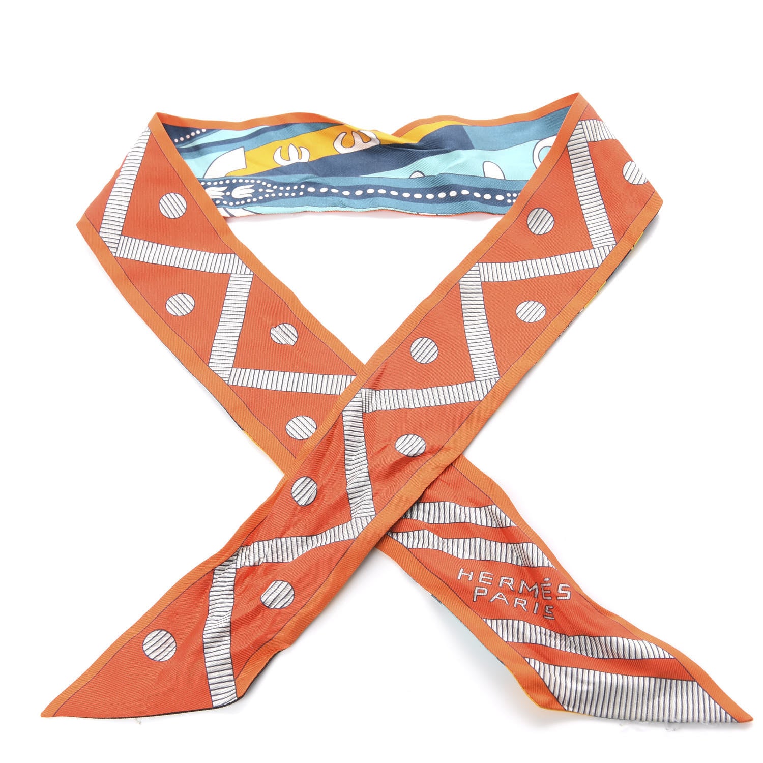 Hermes Silk Balade en Berline Twilly 1 of 3