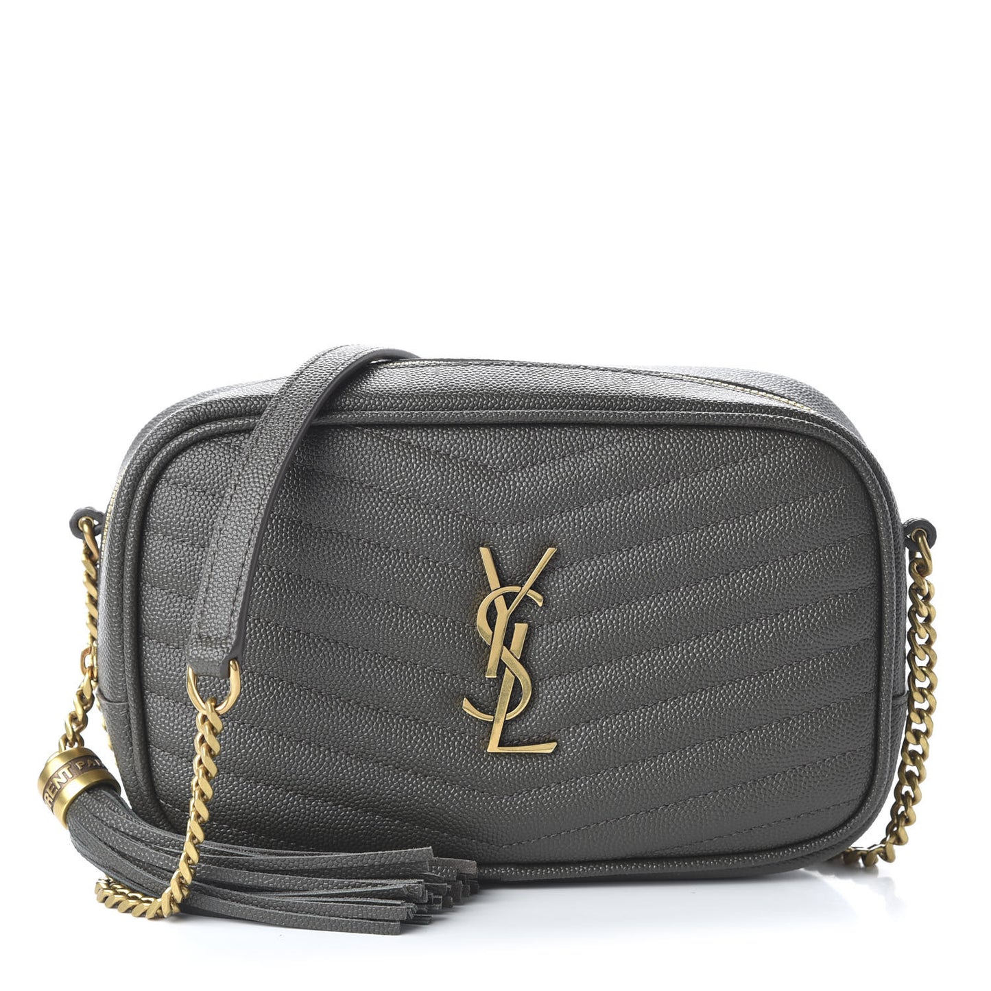 Grain De Poudre Matelasse Monogram Mini Lou Camera Bag Pebble