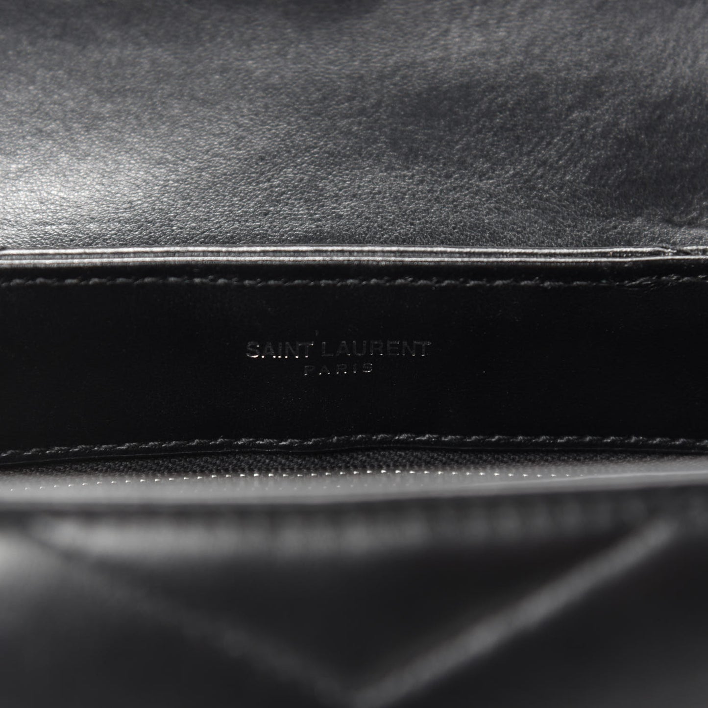 Calfskin Y Quilted Monogram Toy Loulou Crossbody Bag Black