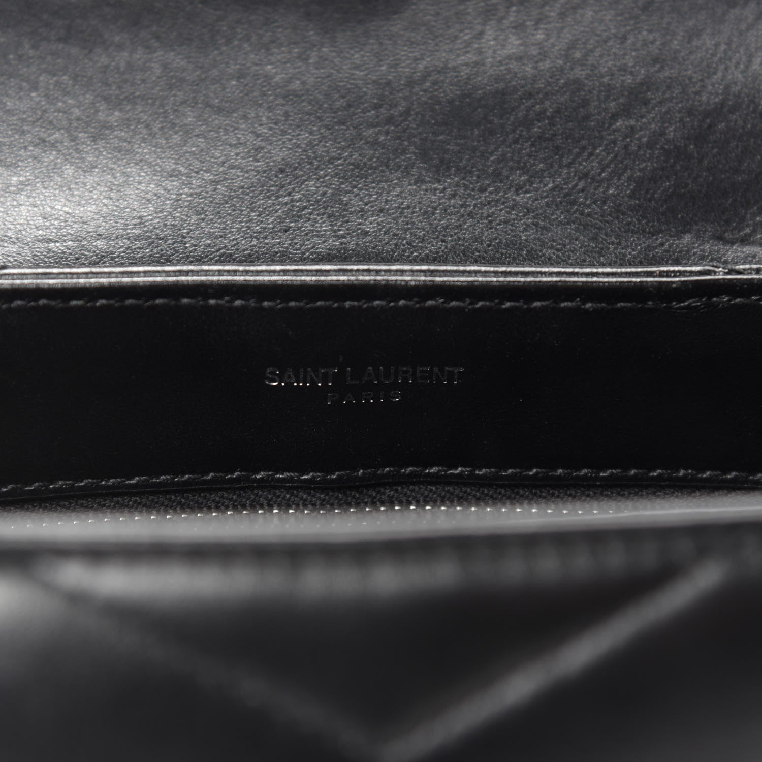 Saint Laurent Calfskin Y Quilted Monogram Toy Loulou Crossbody Bag Black 9 of 12