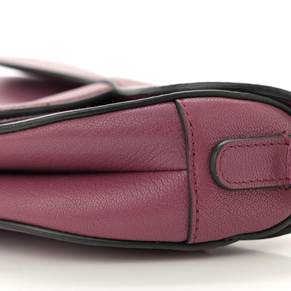 Christian Dior Goatskin Mini Saddle Bag Mallow Rose 10 of 13