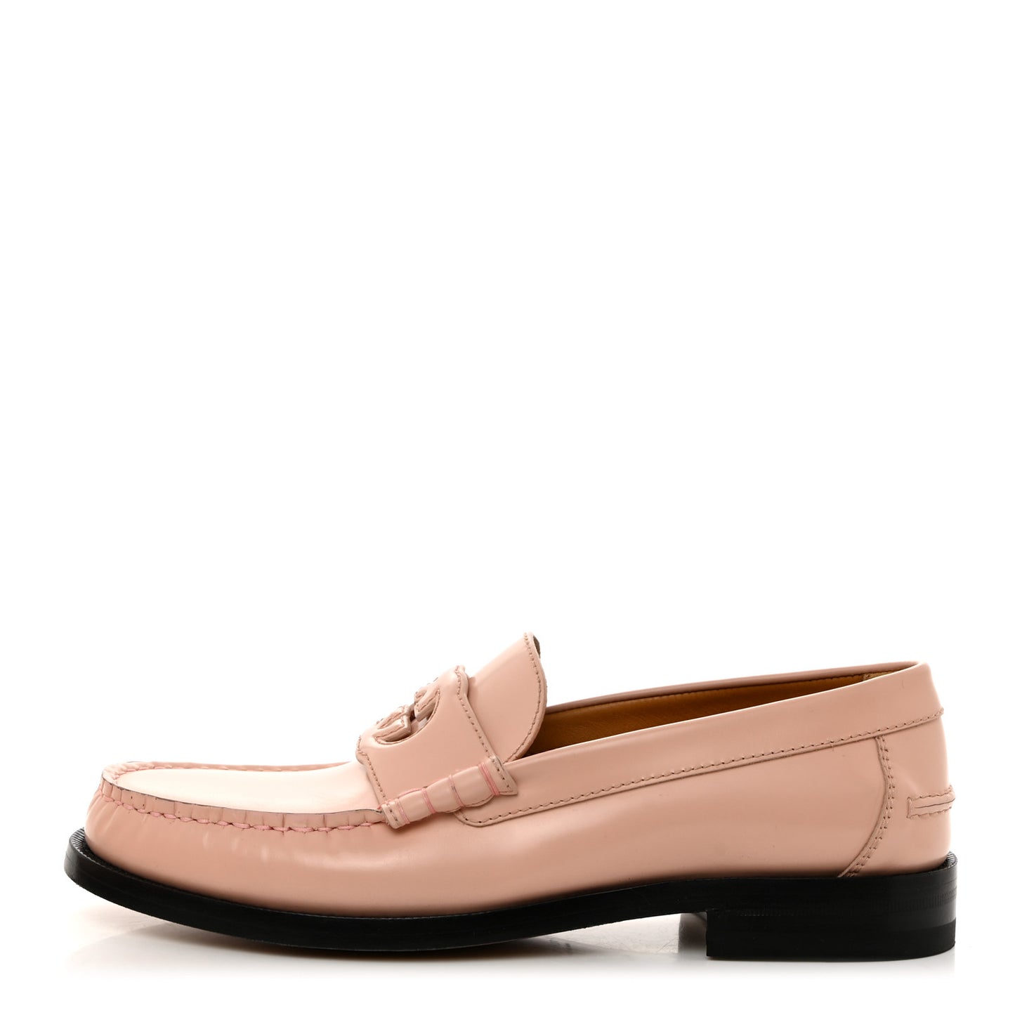 Millennial Ribot Cut Out Interlocking G Loafers 40 Perfect Pink