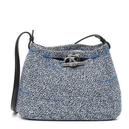 Balenciaga Tweed Toggle Convertible Tote Bleu 2 of 11