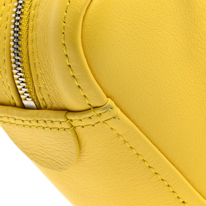 Balenciaga Shiny Day Calfskin Logo XS Triangle Duffle Jaune Black 11 of 11