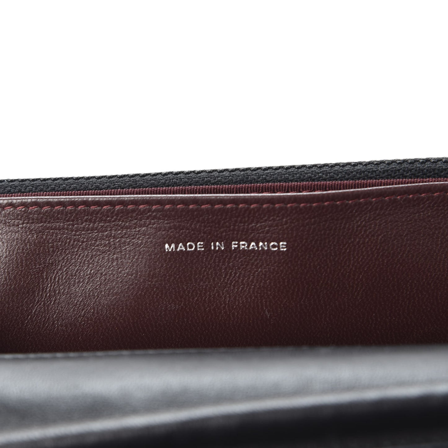 Lambskin Quilted Wallet On Chain WOC Black