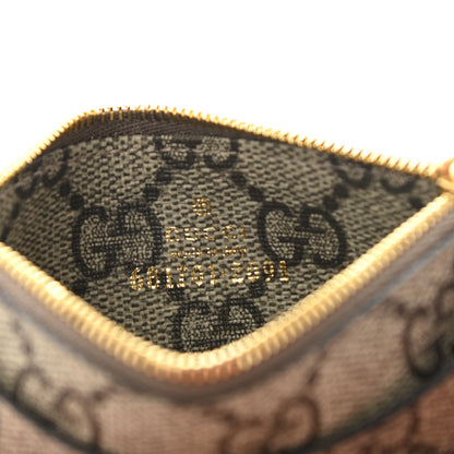Gucci X BALENCIAGA GG Supreme Monogram Zip Card Case Beige Ebony 6 of 9