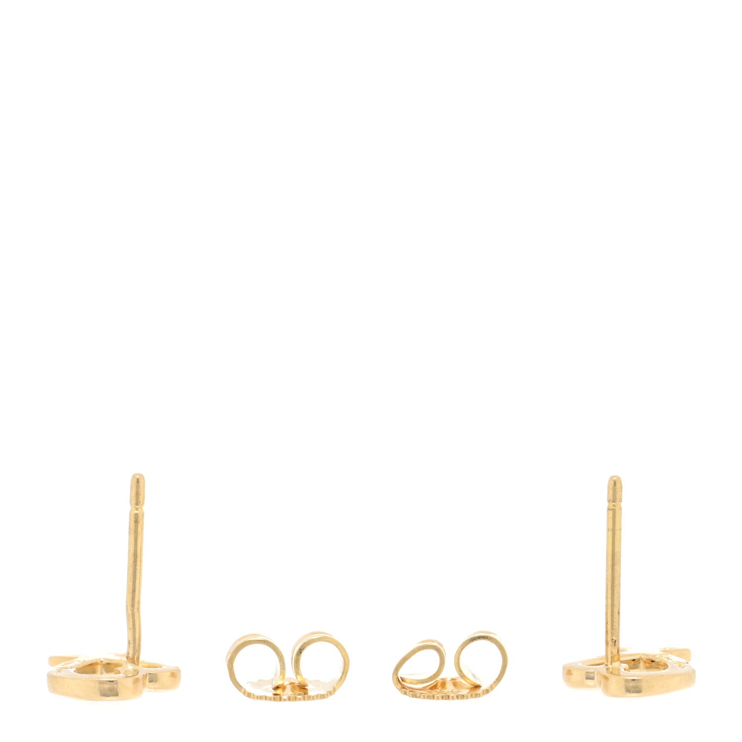 Tiffany 18K Yellow Gold Mini Paloma Picasso Loving Heart Earrings 3 of 4