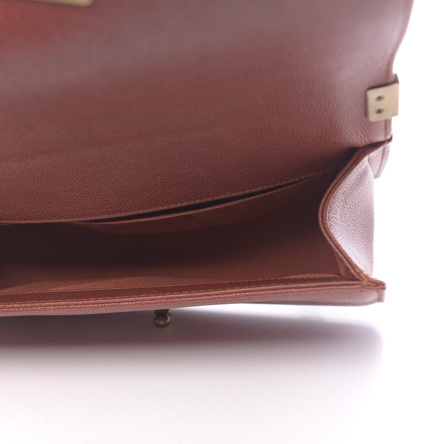 Chanel Caviar Quilted Medium Boy Flap Dark Orange 5 of 13