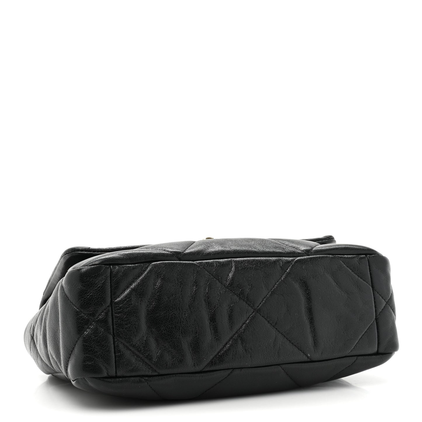 Goatskin Quilted Medium Chanel 19 Flap Black