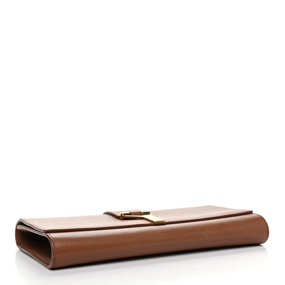 Saint Laurent Textured Calfskin Y Ligne Clutch Brown 4 of 7