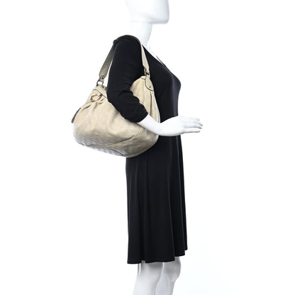 Gucci Guccissima Medium Sukey Hobo Off White 3 of 10