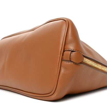 Miu Miu Soft Calf Top Handle Shoulder Bag Cognac 10 of 10