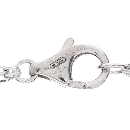 Cartier 18K White Gold 2 Diamond LOVE Necklace 6 of 7