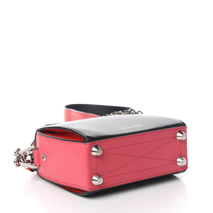 Alexander McQueen Grained Calfskin Box Shoulder Bag 16 Black Pink 3 of 10