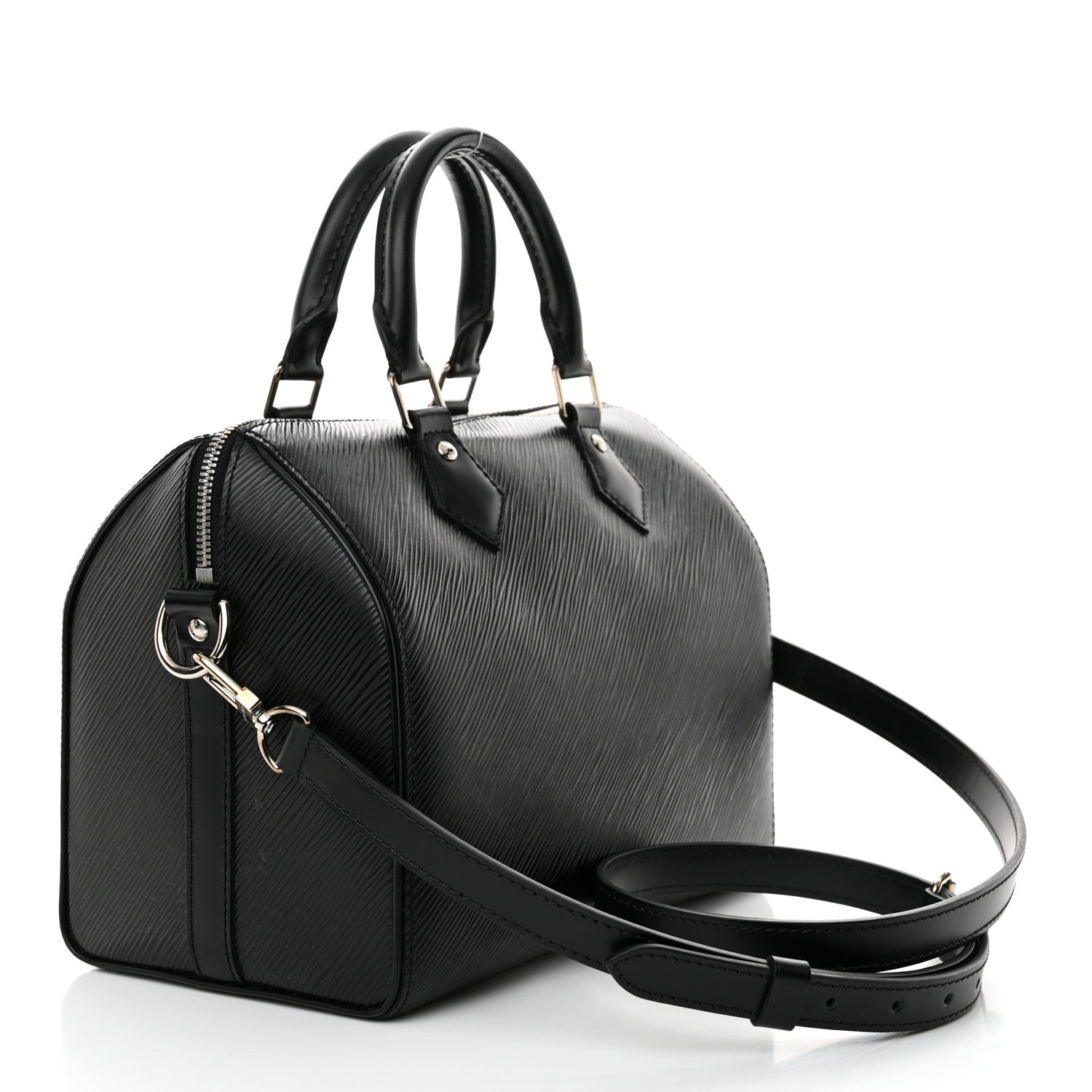 Louis Vuitton Epi Speedy Bandouliere 25 Black 3 of 11