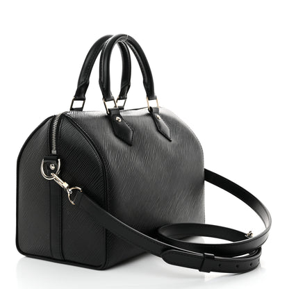Louis Vuitton Epi Speedy Bandouliere 25 Black 3 of 11