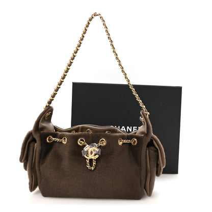 Chanel Pony Hair Mini Chanel 25 Handbag Dark Khaki 11 of 11
