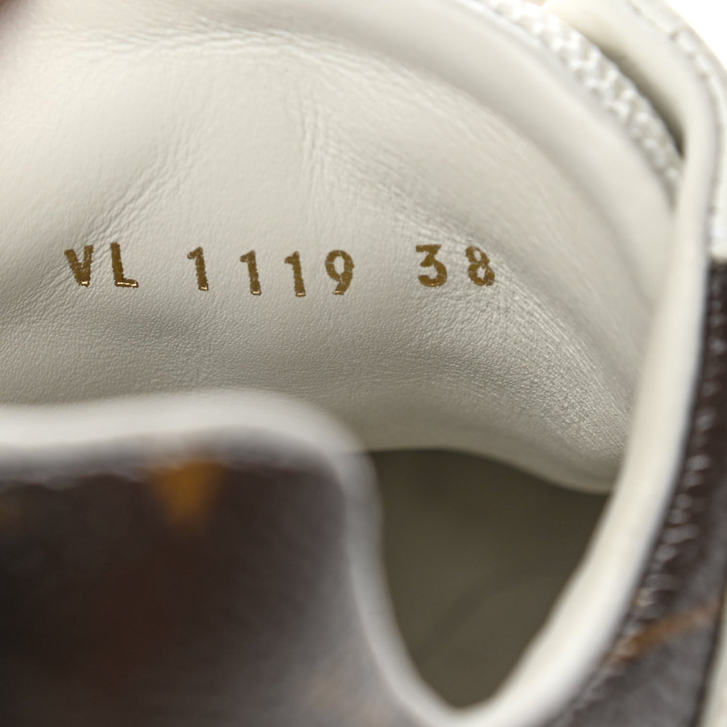 Calfskin Monogram Run Away Sneakers 38 White