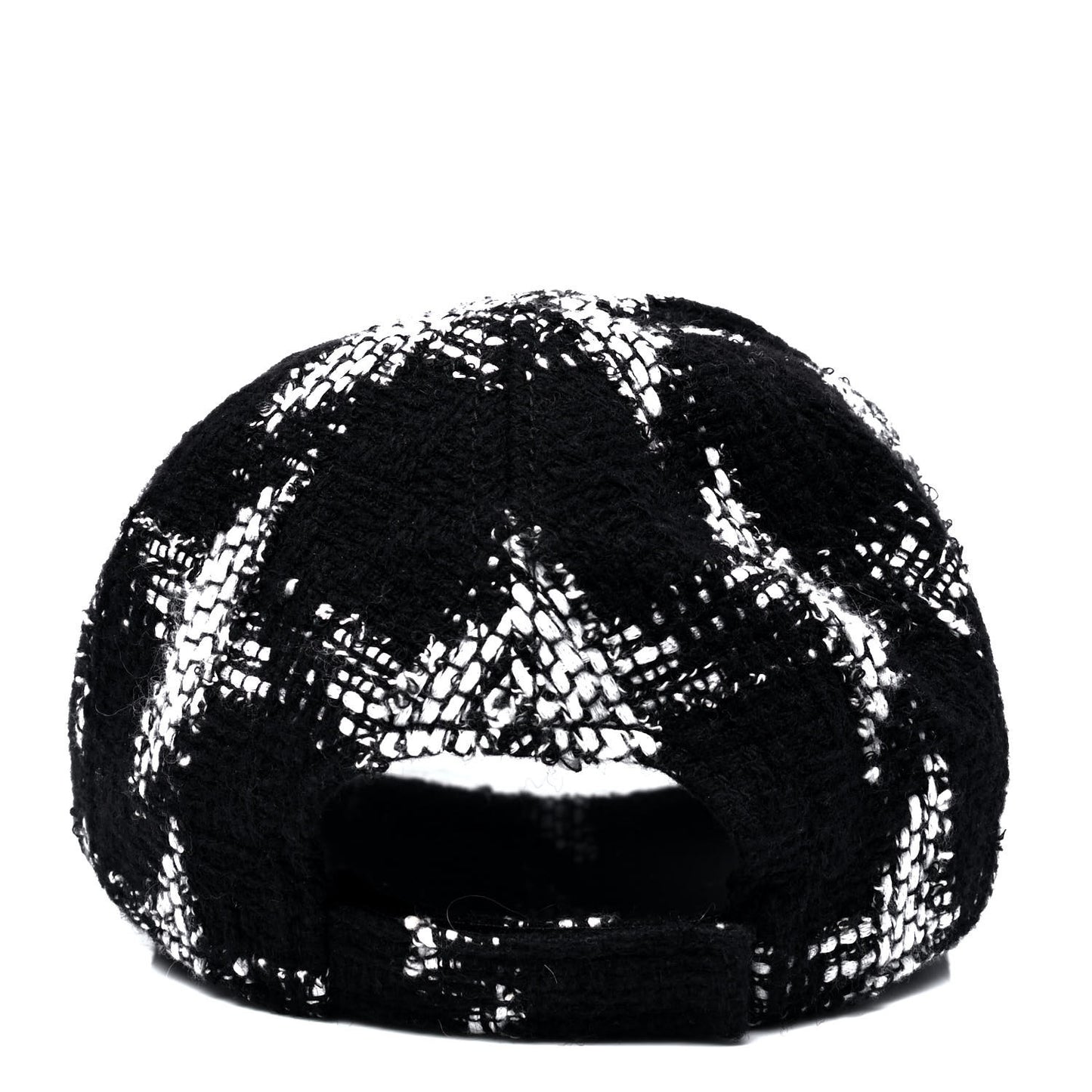 Tweed Cap Hat M Black White