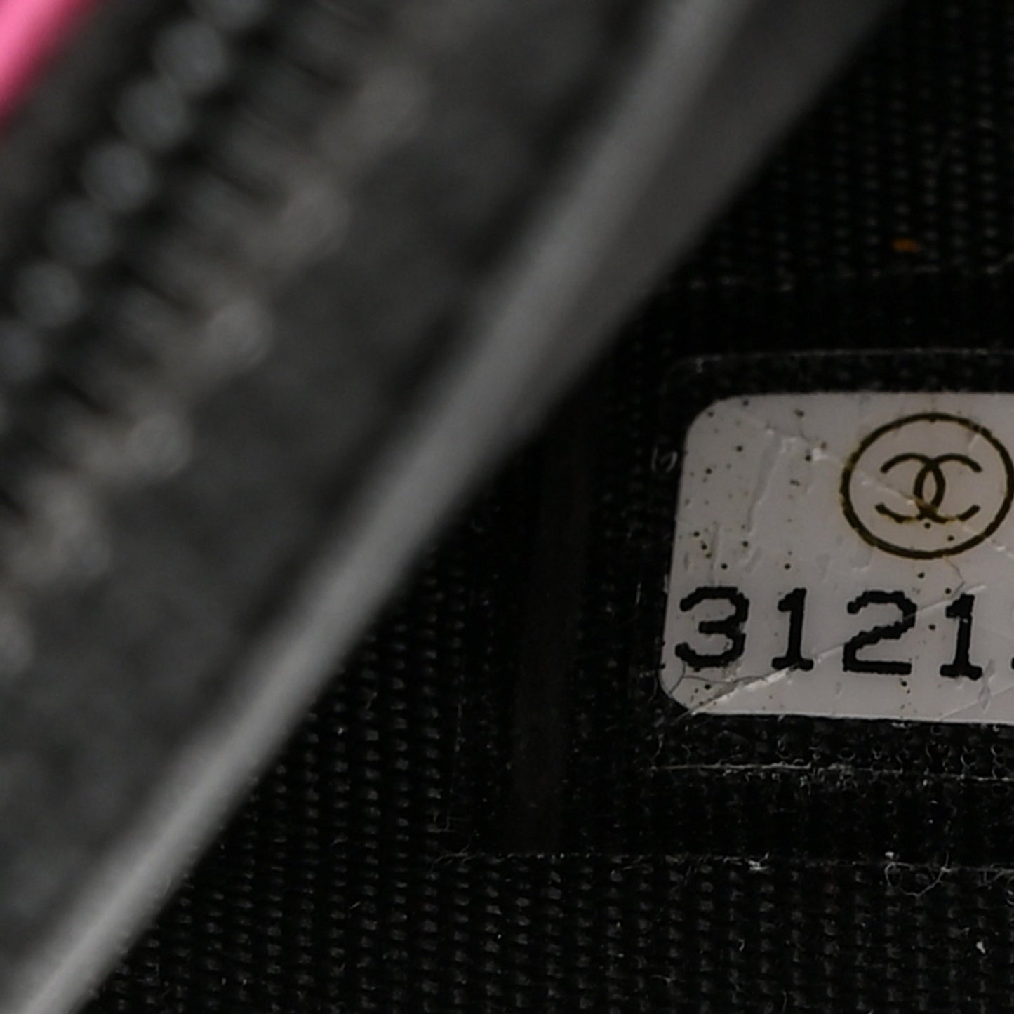 Fabric Printed Chanel 19 Wallet On Chain WOC Black Multicolor