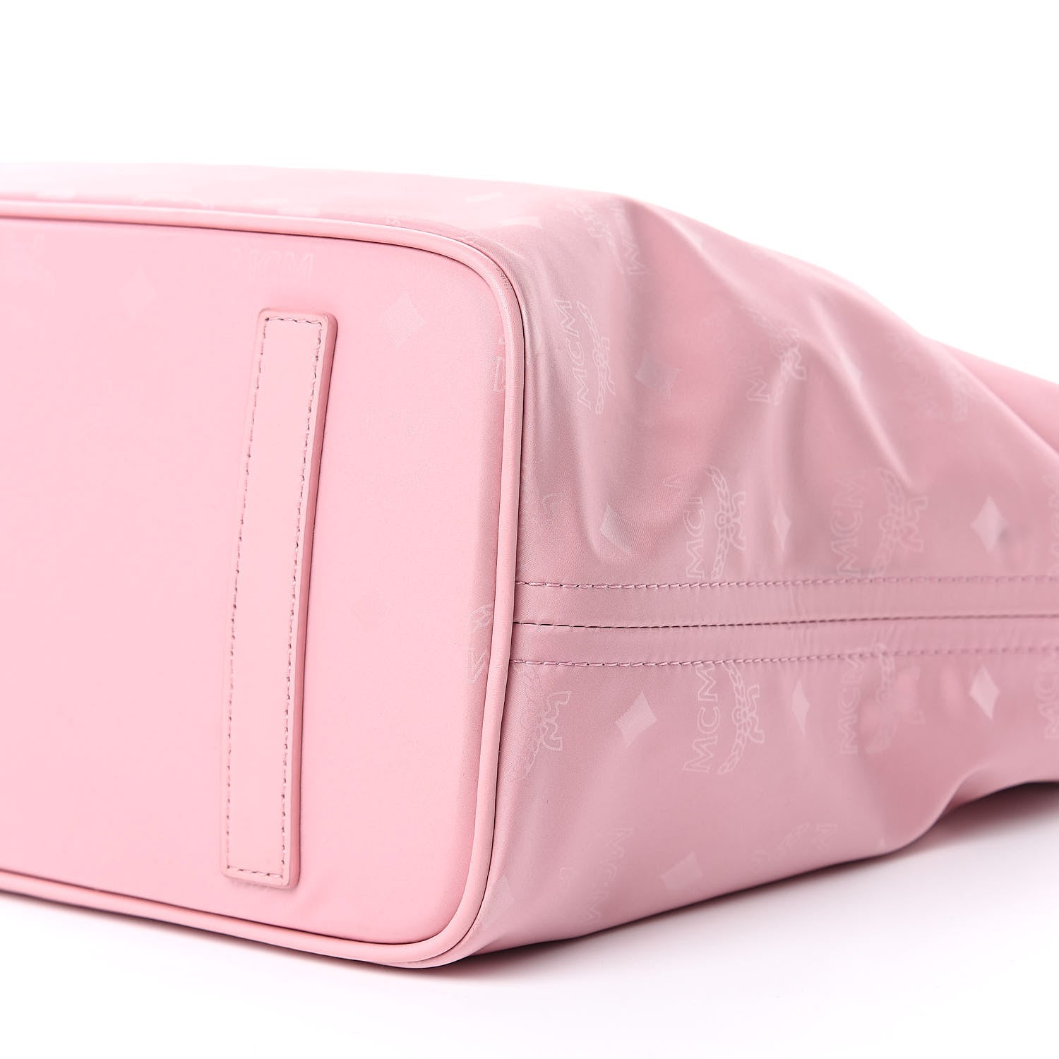 MCM Nylon Monogram Medium Dieter Shopper Tote Pink 9 of 11