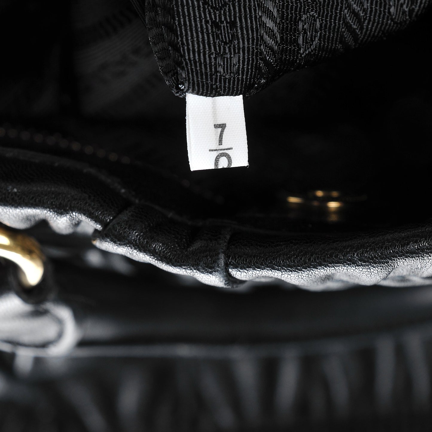 Nappa Gaufre Tote Black