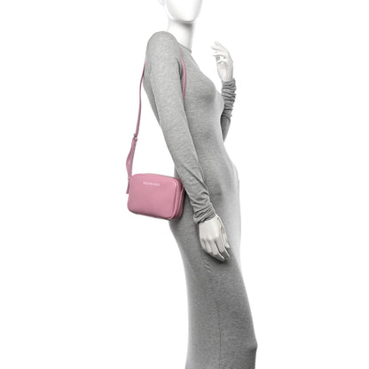 Balenciaga Calfskin Logo S Everyday Camera Shoulder Bag Pink 2 of 10