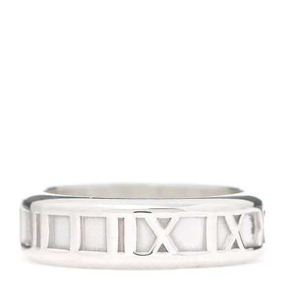 Tiffany Sterling Silver Atlas Ring 60 9 1 of 4