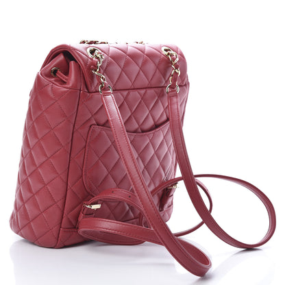 Chanel Lambskin Quilted Small Urban Spirit Backpack Red 2 of 11