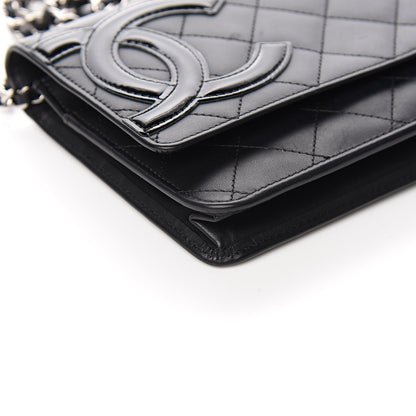 Chanel Calfskin Quilted Cambon Wallet On Chain WOC Black 12 of 15