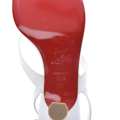 Christian Louboutin Calfskin Taralita 55 Thong Sandals 35.5 White 6 of 9