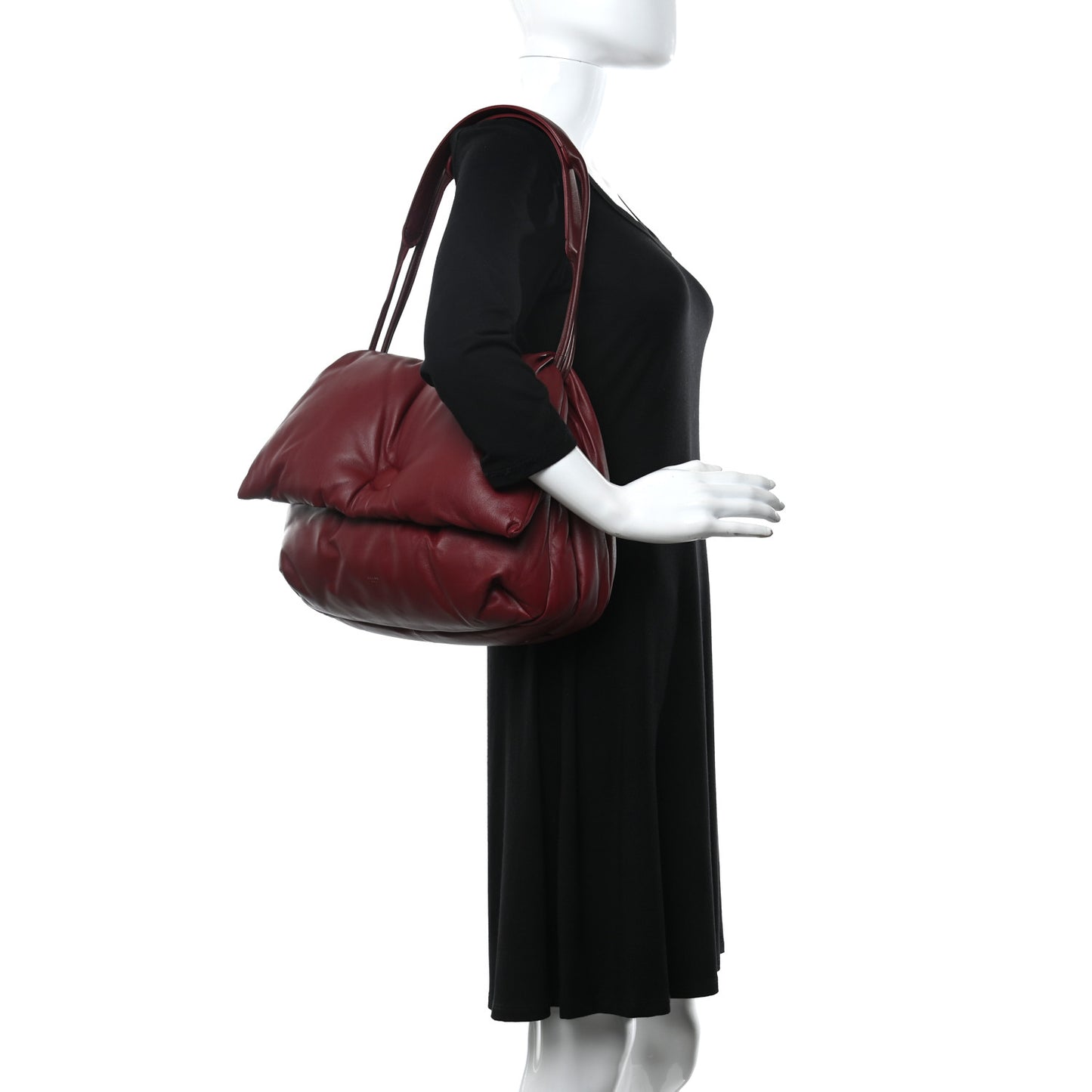 Smooth Lambskin Medium Pillow Flap Burgundy